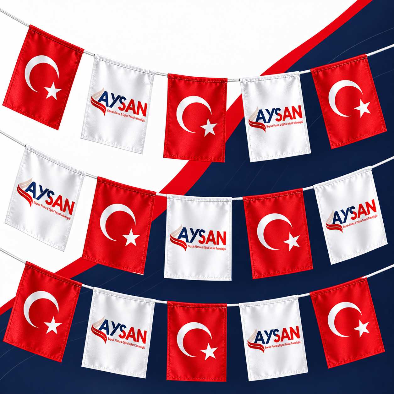 İpe Dizili Bayrak